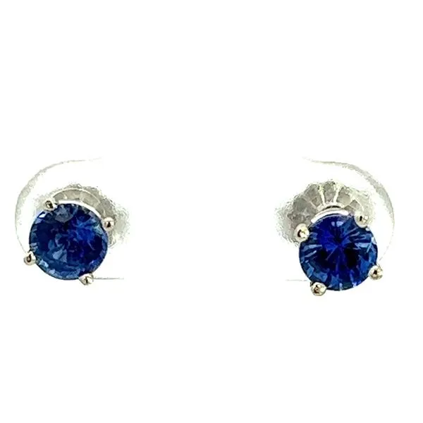 14KW 1.37ctw Sapphire Stud Earrings Charles Frederick Jewelers Chelmsford, MA
