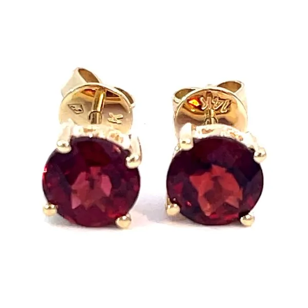 14ky 2.21ctw Garnet Stud Earrings