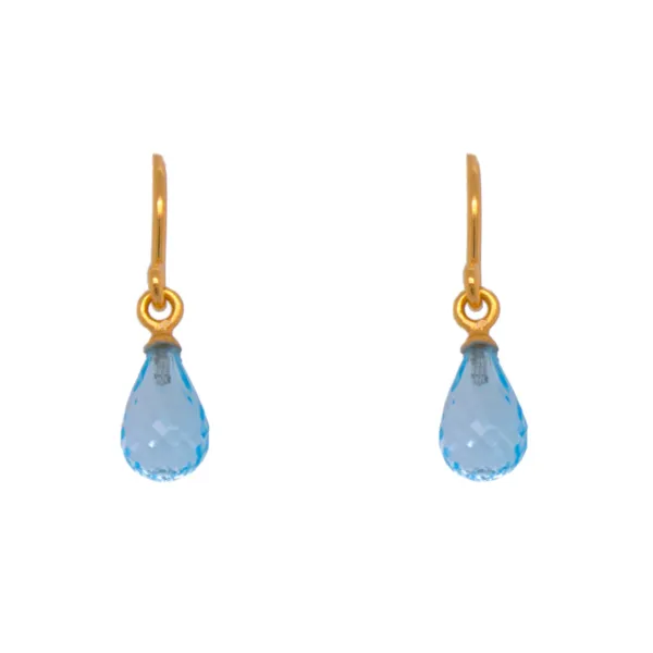 Joyla Blue Topaz 24k Vermeil Earrings Charles Frederick Jewelers Chelmsford, MA