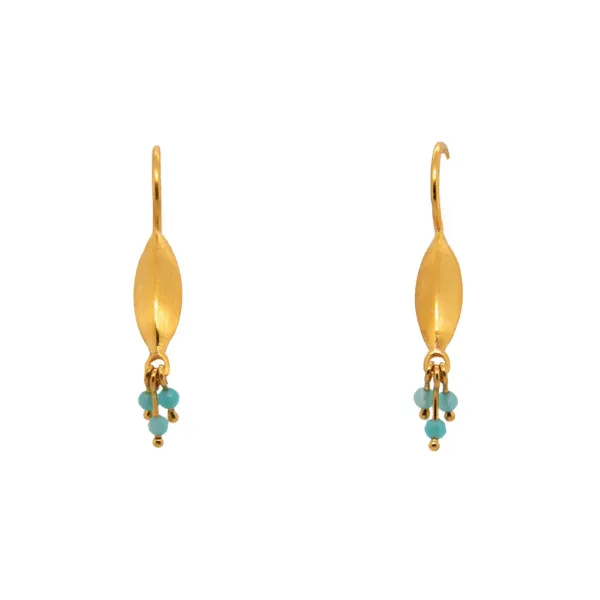Joyla Ammazonite 24k Vermeil Earrings Charles Frederick Jewelers Chelmsford, MA