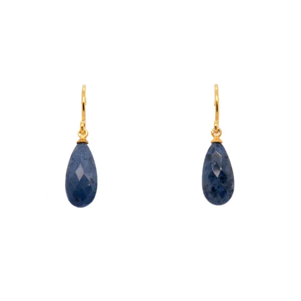 Joyla Dumortierite 24k Vermeil Earrings Charles Frederick Jewelers Chelmsford, MA