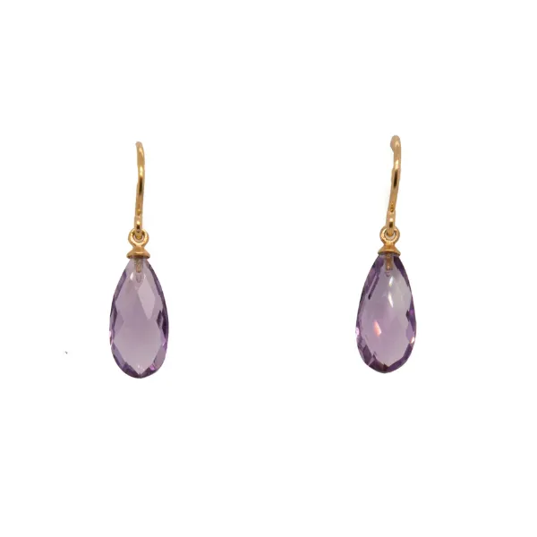 Joyla Amethyst 24k Vermeil Earrings Charles Frederick Jewelers Chelmsford, MA