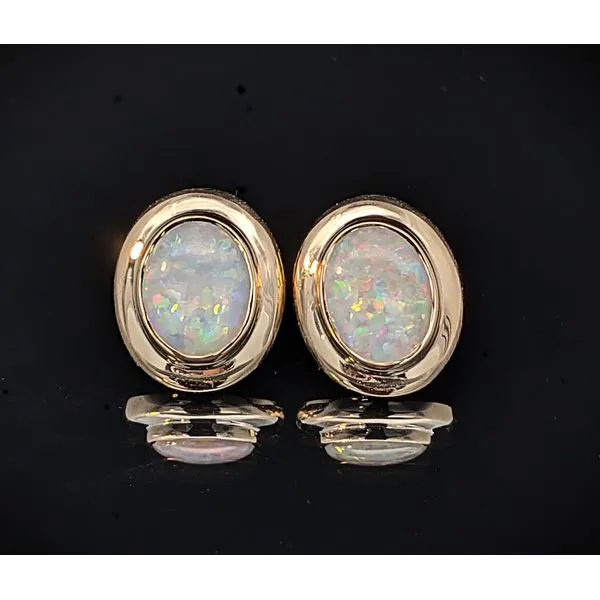 14ky Opal Stud Earrings