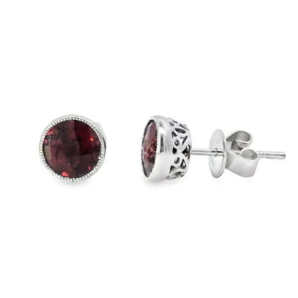 14kw Garnet Earrings Charles Frederick Jewelers Chelmsford, MA