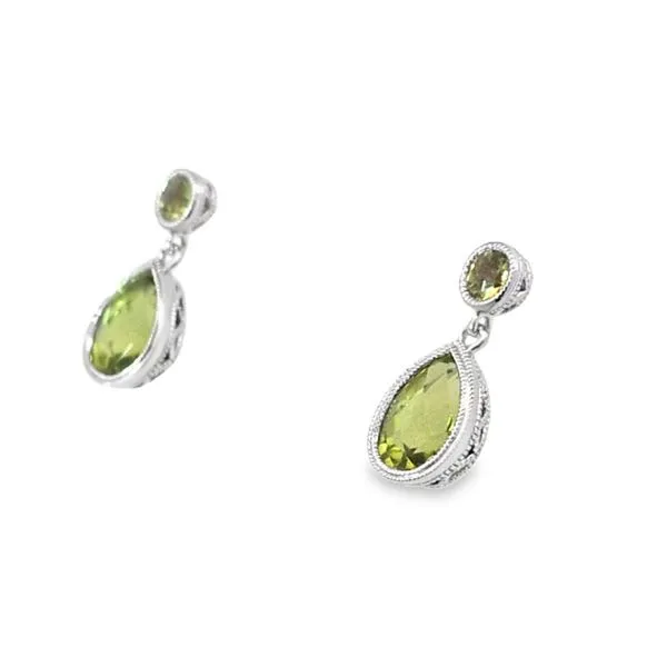 14kw Peridot Drop Earrings Image 2 Charles Frederick Jewelers Chelmsford, MA