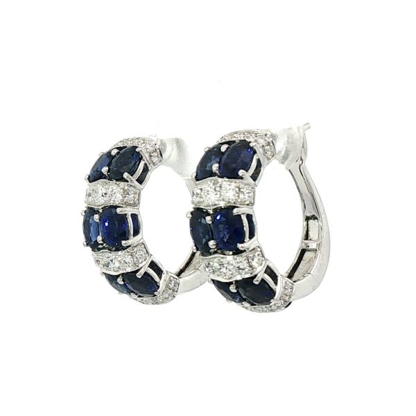 14kw Sapphire and Diamond Earrings Charles Frederick Jewelers Chelmsford, MA