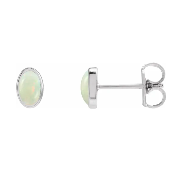 1.0ctw Opal Earrings Charles Frederick Jewelers Chelmsford, MA