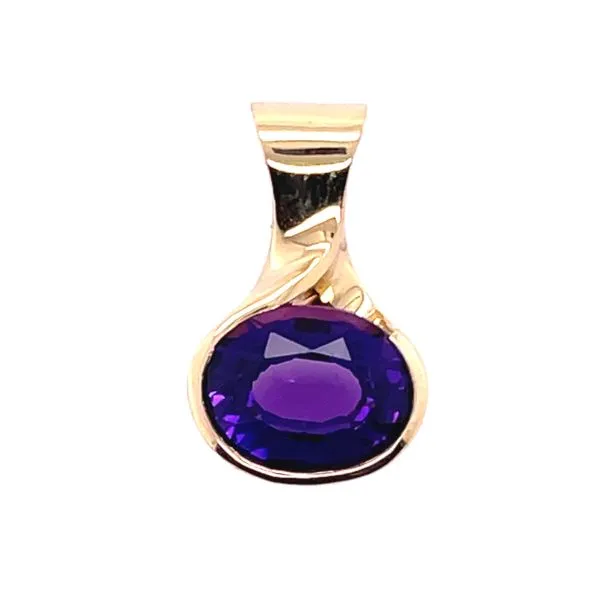 14KY Amethyst Pendant Charles Frederick Jewelers Chelmsford, MA