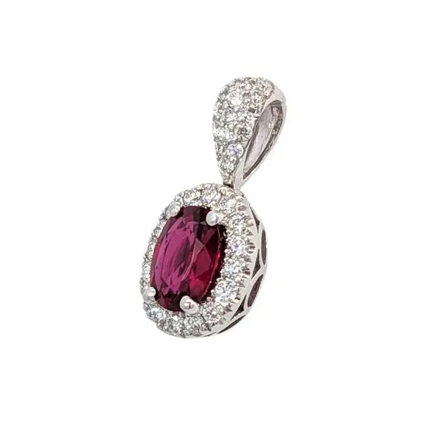 14kw Ruby and Diamond Pendant Image 2 Charles Frederick Jewelers Chelmsford, MA