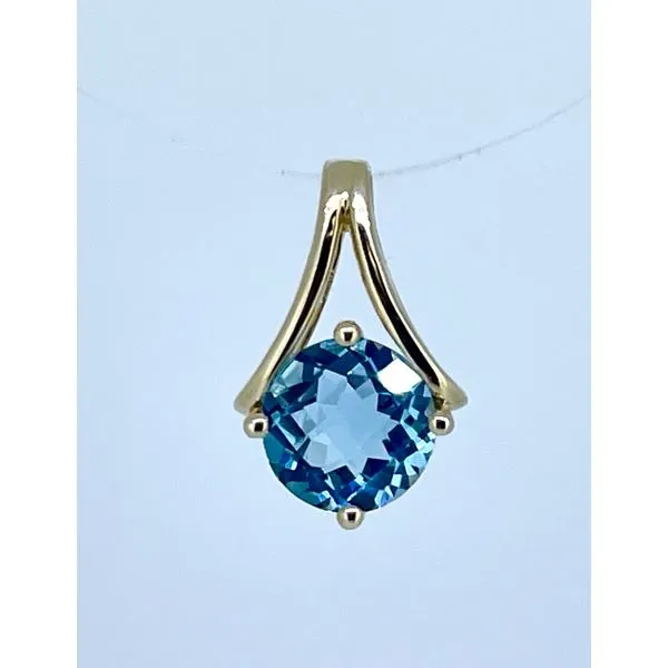 Blue Topaz Pendant Charles Frederick Jewelers Chelmsford, MA
