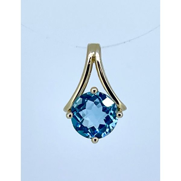 Blue Topaz Pendant Charles Frederick Jewelers Chelmsford, MA
