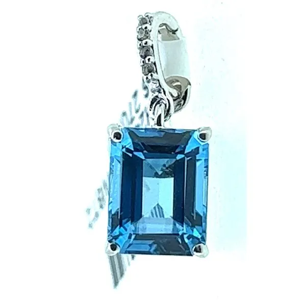 Sterling Blue Topaz Pendant Charles Frederick Jewelers Chelmsford, MA