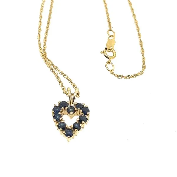 14KY Sapphire Pendant-Estate Charles Frederick Jewelers Chelmsford, MA