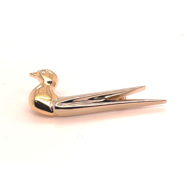 14K Bird Pin With Diamond Eye Charles Frederick Jewelers Chelmsford, MA