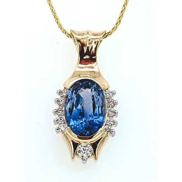 18ky Sapphire Pendant