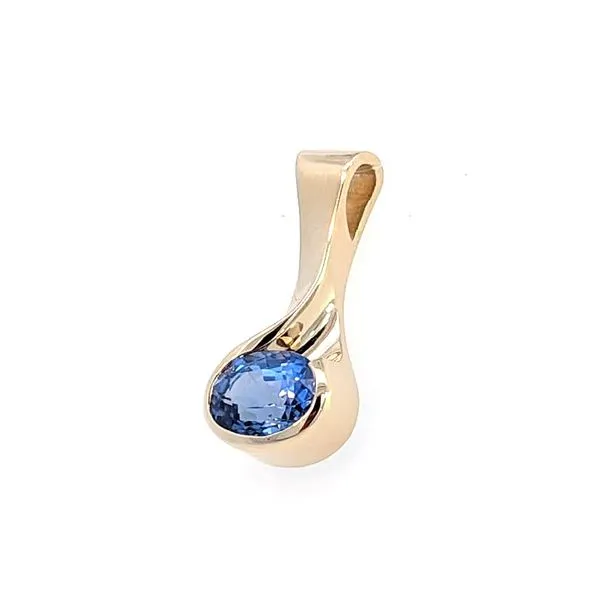 14ky Sapphire Pendant