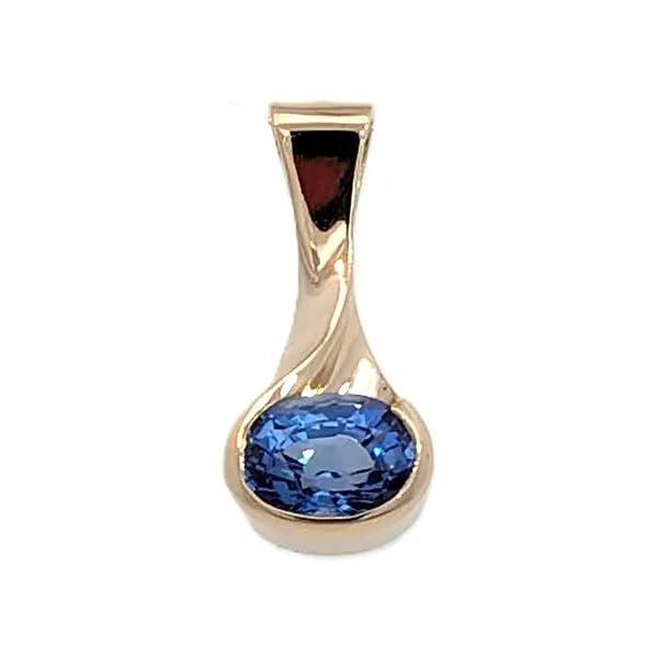 14ky Sapphire Pendant