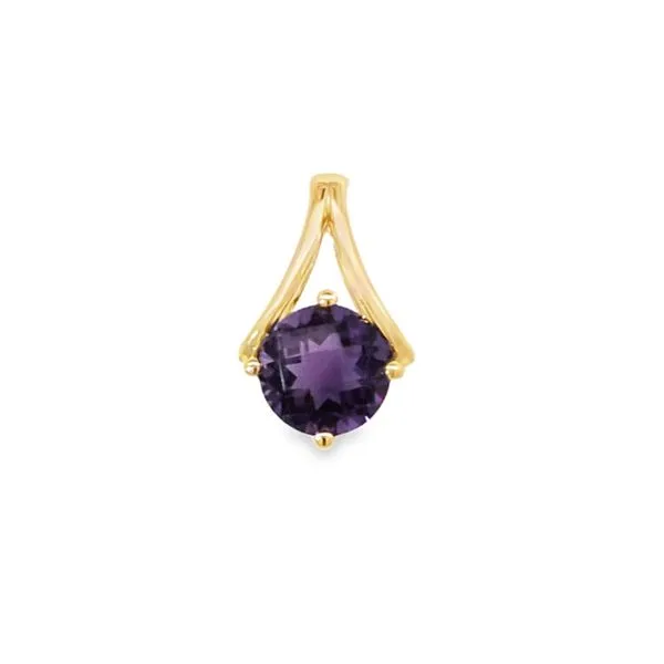 14ky Amethyst Pendant Image 2 Charles Frederick Jewelers Chelmsford, MA