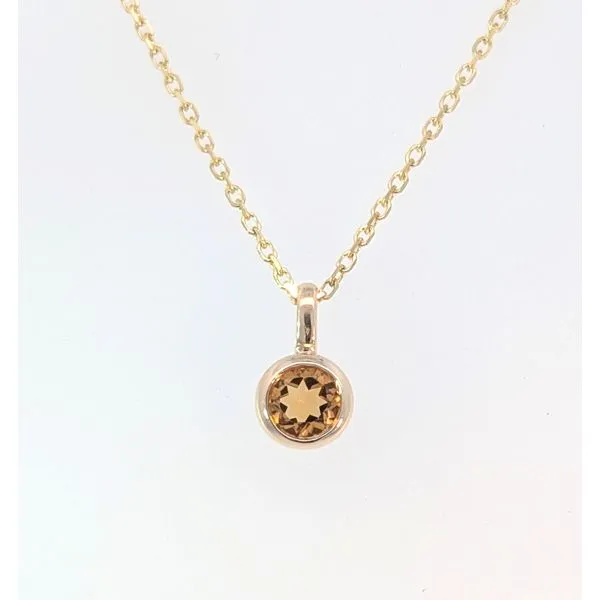 14ky Citrine Necklace Charles Frederick Jewelers Chelmsford, MA
