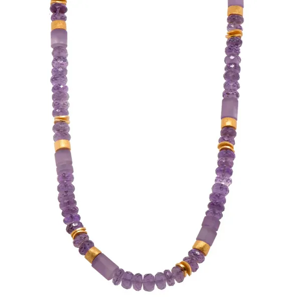 Joyla Amethyst and 24k Gold Vermeil Necklace Charles Frederick Jewelers Chelmsford, MA
