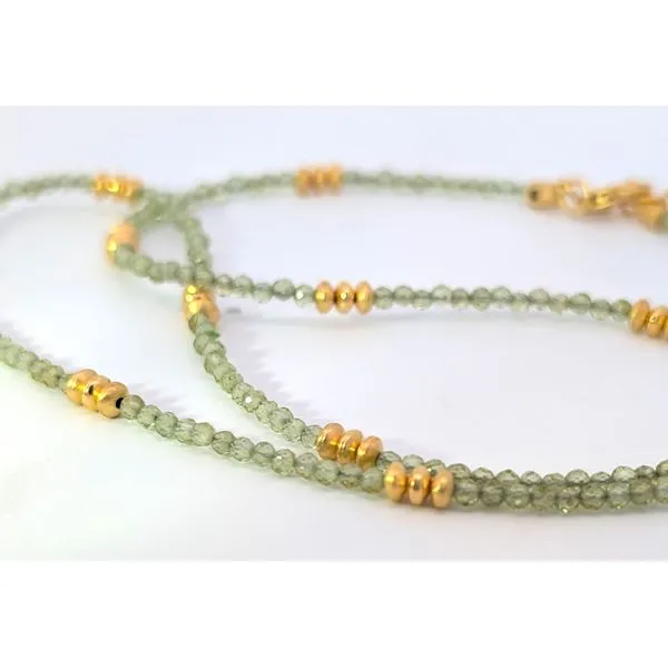 Joyla Peridot 24k  Vermeil Necklace Image 2 Charles Frederick Jewelers Chelmsford, MA