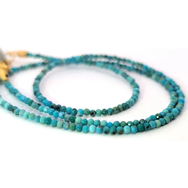 Joyla Turquoise and 24k Vermeil Necklace Charles Frederick Jewelers Chelmsford, MA