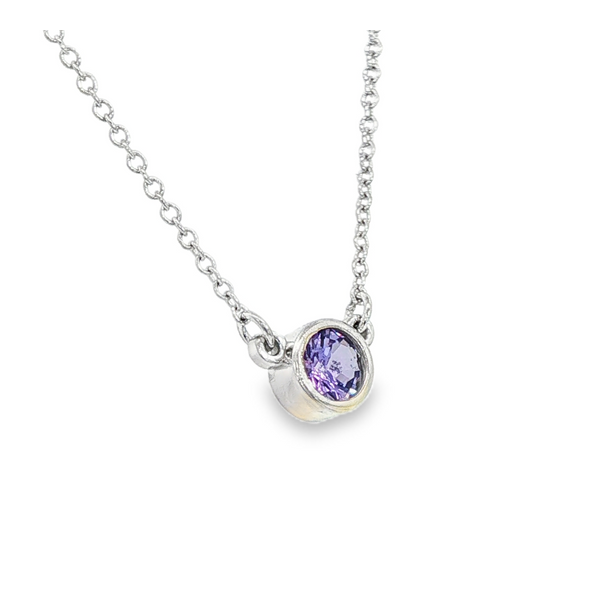 14kw Purple Sapphire Necklace Image 2 Charles Frederick Jewelers Chelmsford, MA