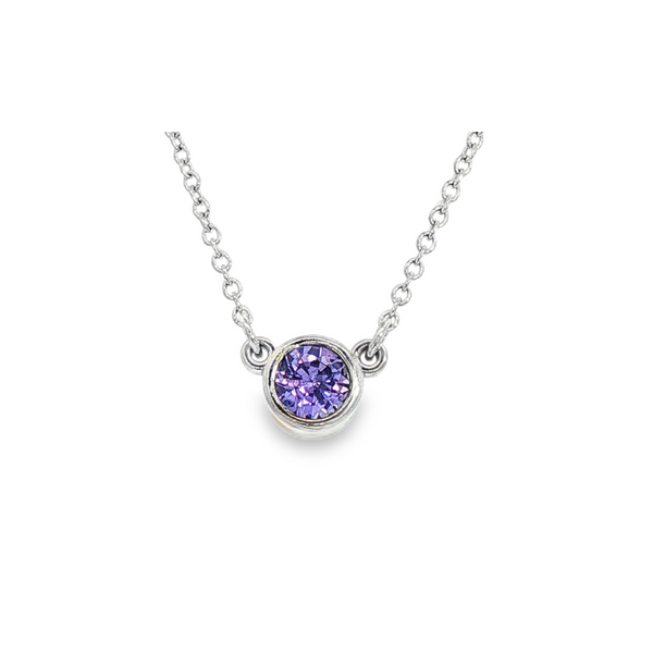 14kw Purple Sapphire Necklace Charles Frederick Jewelers Chelmsford, MA