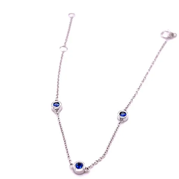 14KW (3) 2.5mm Sapphire Bracelet
