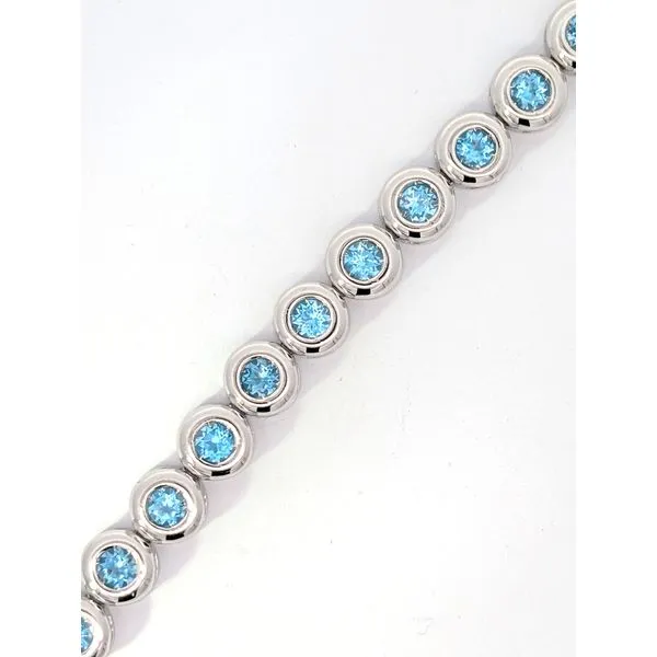 Sterling Silver Topaz Bracelet