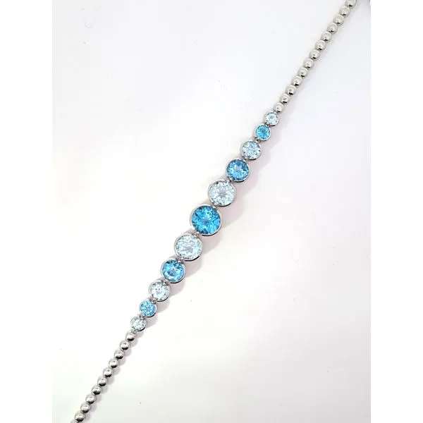 Sterling Silver Topaz Bracelet