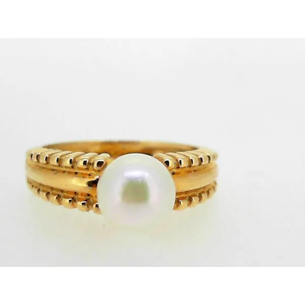 14K Yellow Gold Fresh Water Pearl Solitaire