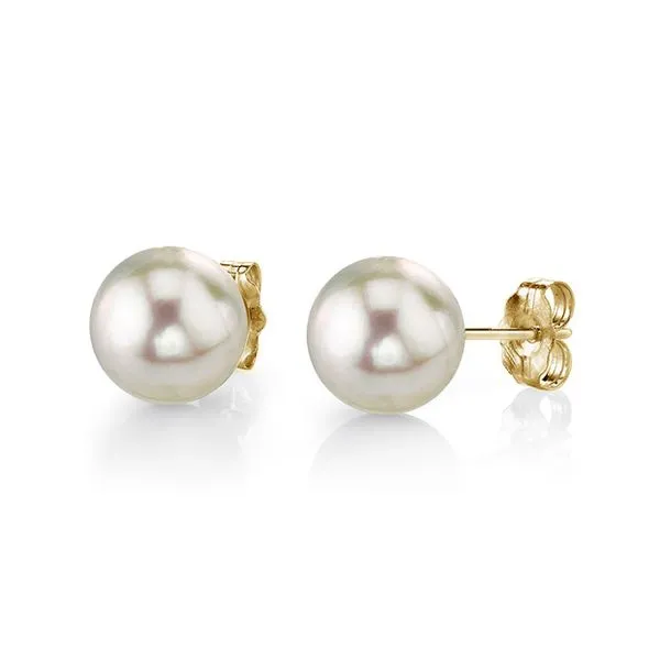 14KY 7.5mm Fresh Water Pearl Earrings Charles Frederick Jewelers Chelmsford, MA