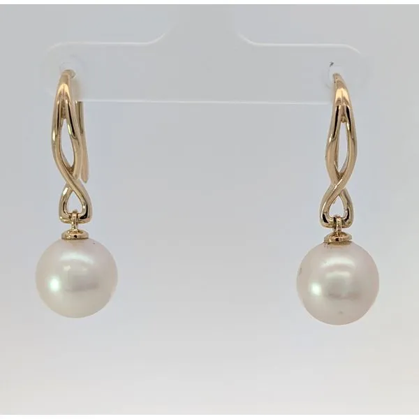 14kt yellow gold South Sea pearl earrings