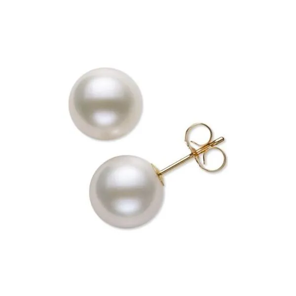 14KY 8mm Cultured Fresh Water Pearl Stud Earrings Charles Frederick Jewelers Chelmsford, MA
