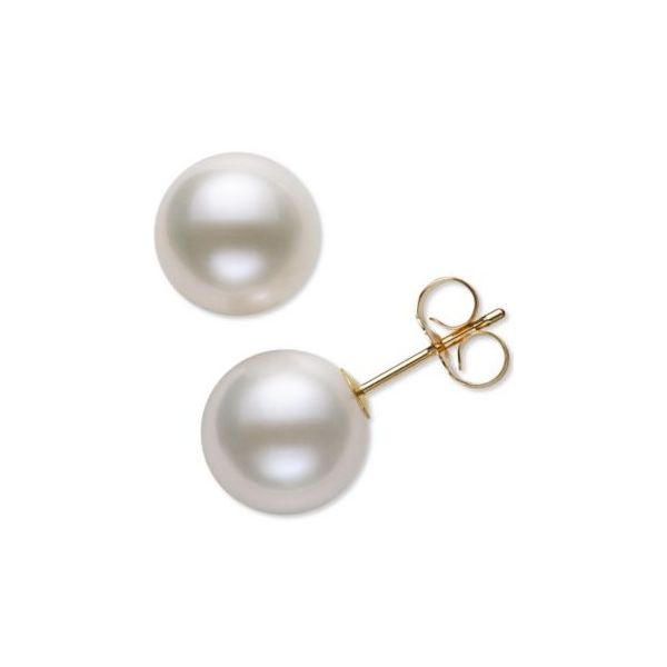 14KY 8mm Cultured Fresh Water Pearl Stud Earrings Charles Frederick Jewelers Chelmsford, MA
