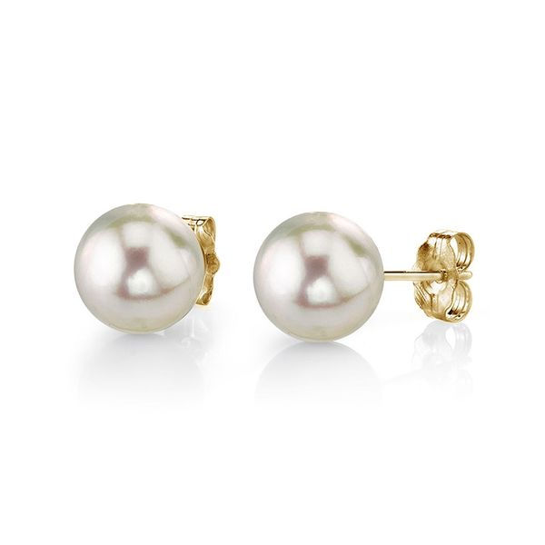 14KY 6.25mm Akoya Pearl Earrings Charles Frederick Jewelers Chelmsford, MA