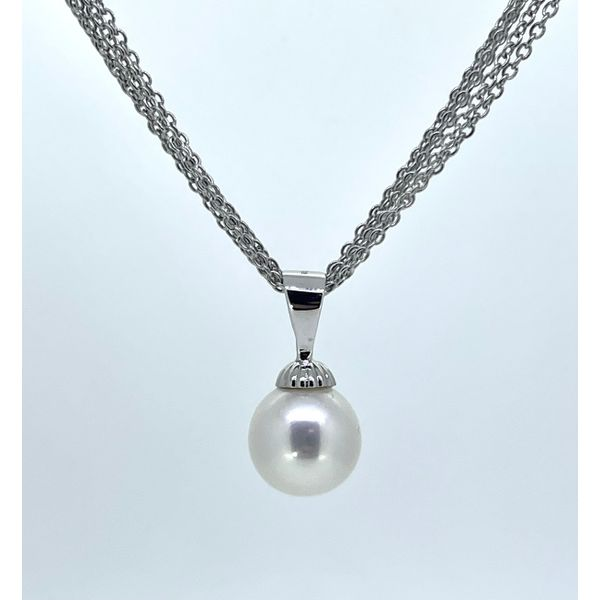 Sterling Five Strand Pearl Pendant Charles Frederick Jewelers Chelmsford, MA