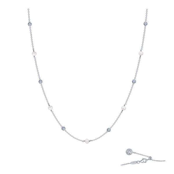 Sterling Pearl Station Necklace Charles Frederick Jewelers Chelmsford, MA