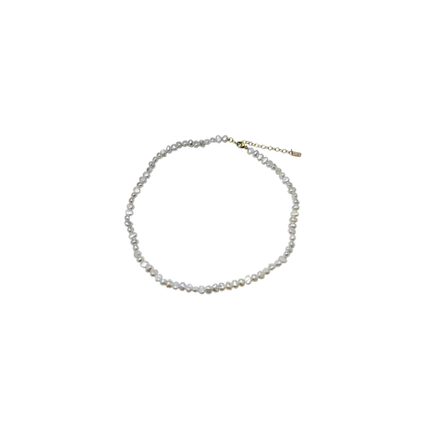 LOLA Pearl Choker 16\ Necklace with Gold filled