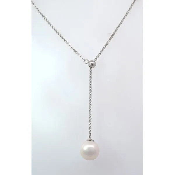 Sterling Freshwater Pearl Lariat Necklace Charles Frederick Jewelers Chelmsford, MA