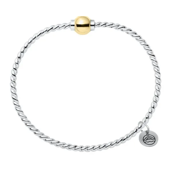 Cape Cod 2 Tone 14KY & SS 6.5\ Twist bangle