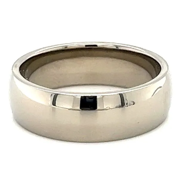 titanium satin\ polished ridged band Charles Frederick Jewelers Chelmsford, MA