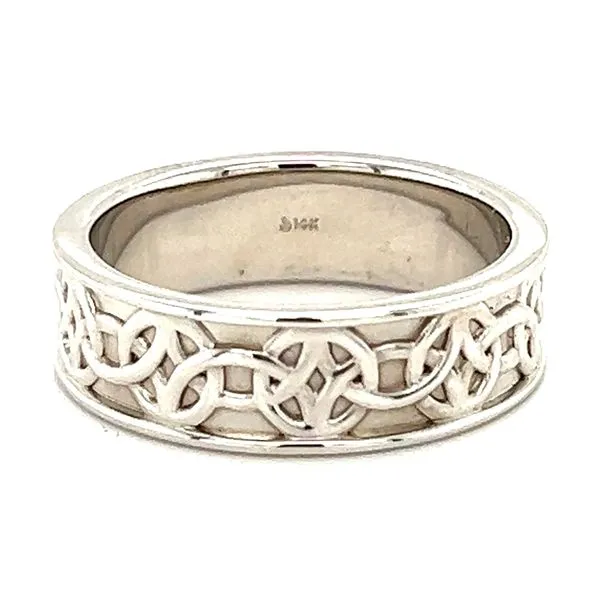 14k WG celtic band 7mm size 10 Charles Frederick Jewelers Chelmsford, MA