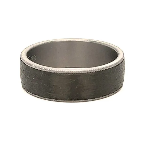 Tantalum And Carbon Fiber 7mm Wedding Band Charles Frederick Jewelers Chelmsford, MA
