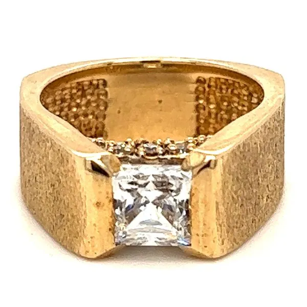 14KY Heavy CZ Ring Charles Frederick Jewelers Chelmsford, MA