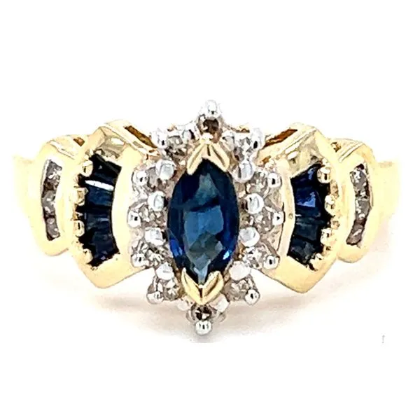 14K TT Multi Bar Fashion Ring-Estate Charles Frederick Jewelers Chelmsford, MA