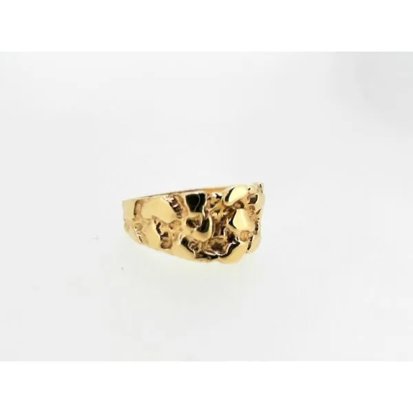 14K Yellow Gold Nugget Ring