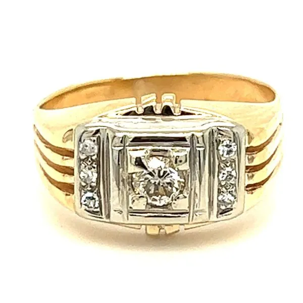 14KY Gents Diamond Ring Charles Frederick Jewelers Chelmsford, MA