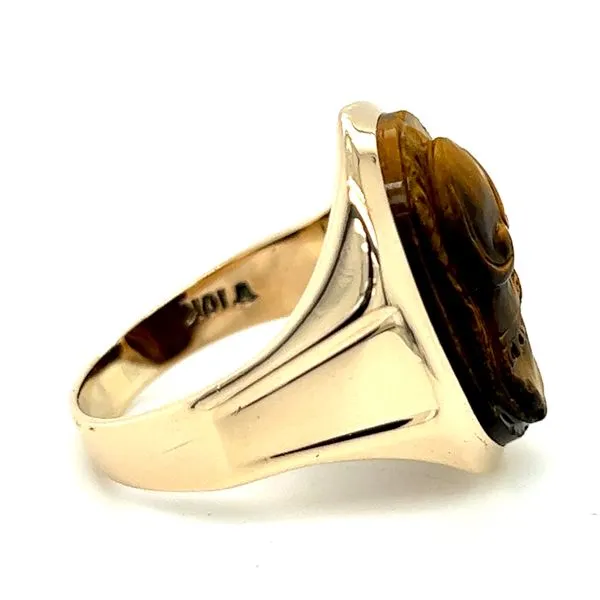 10KY Solder Intaglio Ring Image 2 Charles Frederick Jewelers Chelmsford, MA